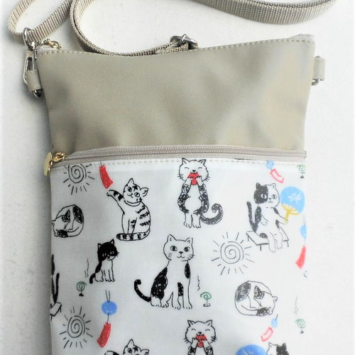 正規激安 猫柄ショルダーバッグ かわいい 雑貨 グッズ 猫 多機能 小さめ バッグ
