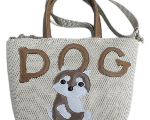 かごバッグ ショルダー 柴犬 雑貨 グッズ 犬柄 お散歩バッグ 雑