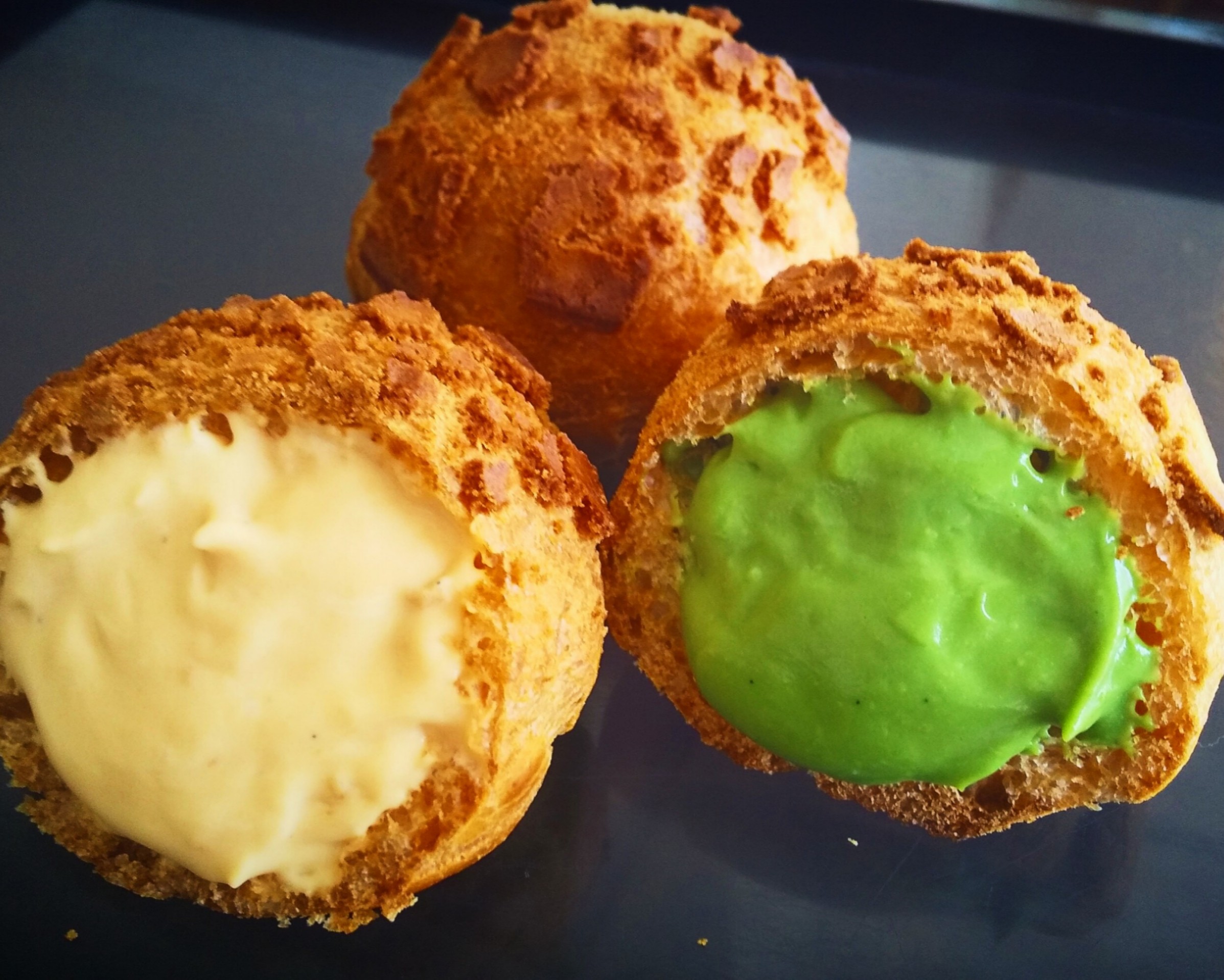 宇治抹茶と塩キャラメルのシュークリーム ６個入        Ω