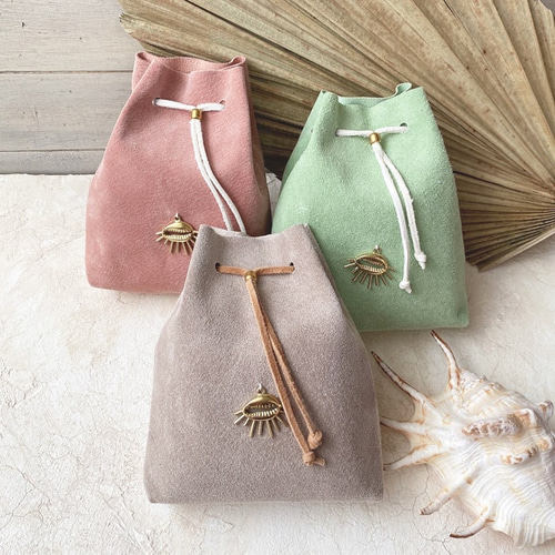 シェルチャーム ピックスエード 巾着ポーチ マルチポーチ ポーチ