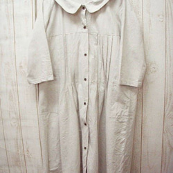 圖書營銷亞麻Marueri針粘層黑色禮服，未漂白M〜2L，準訂貨請允許從3L〜5L大小選擇 第4張的照片
