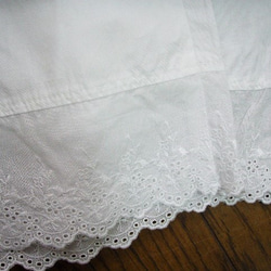 易於搭配的白色襯裙褲請選擇內縫 50、60 厘米 M ~ 2L、3L ~ 5L。小訂單是可能的！ 第5張的照片