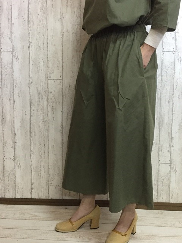 秋冬新品 保暖棉毛半裙褲 綠色 小訂單 2 號 M-2L、3L-5L 可選 第6張的照片