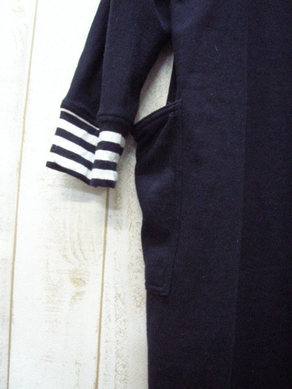 [M-2L] [3L-5L] 2 種尺寸 黑色運動衫和邊框海龜連身裙 日本製造 也接受少量訂單 第5張的照片