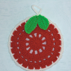 アクリルたわし‐フルーツセット(レッド) 2枚目の画像