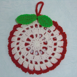 アクリルたわし‐フルーツセット(レッド) 3枚目の画像