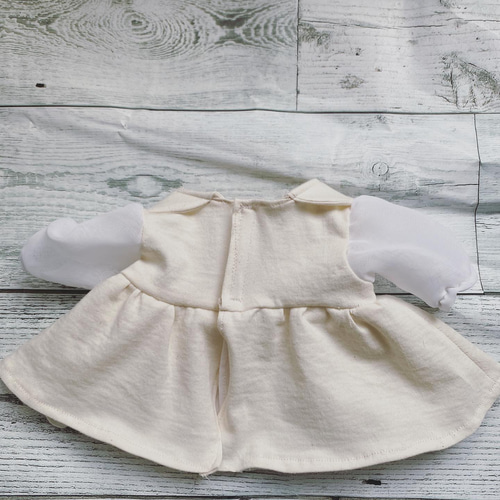 Creema限定【受注製作】ぽぽちゃん服 オフホワイトワンピース その他