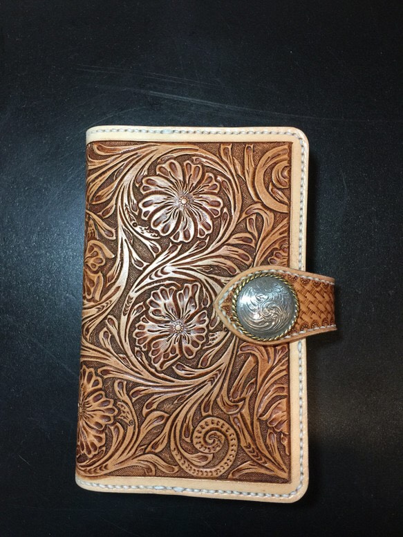 レザークラフト　カービング　システム手帳カバー 6穴 レザークラフト カービング システム手帳カバー 6穴 - メルカリ