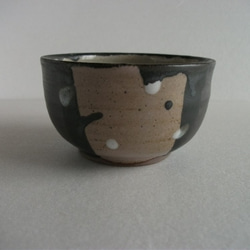 しずく模様黒茶碗（小）陶磁器　手作り　小さい　ご飯茶碗 3枚目の画像