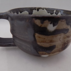 しずく模様黒コーヒーカップ(小) 3枚目の画像