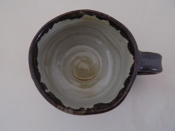 しずく模様黒コーヒーカップ(小) 5枚目の画像