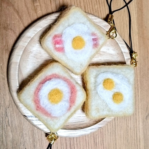 羊毛フェルト トーストストラップ 携帯ストラップ ginger cookie 通販