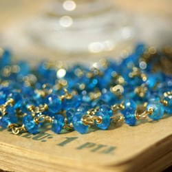 【宝石質AAA】天然石ブルーアパタイト　ネックレス 5枚目の画像