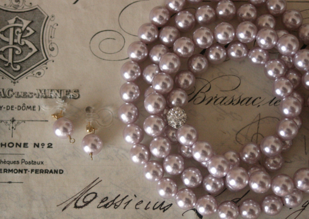 2点セット パールノンホールピアス ネックレス　卒業式　入学式卒園式　入園式 フォーマル セレモニ　結婚式  イヤリング