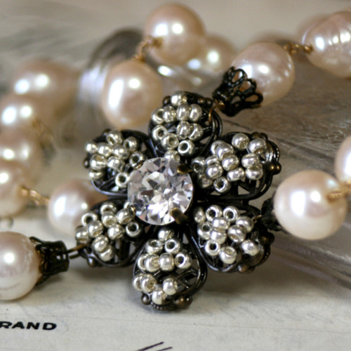 ヴィンテージ ミリアムハスケル バロックパール ネックレス 卒業式  