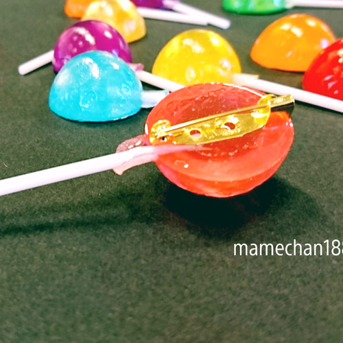 ○ロリポップキャンディー○ブローチ○ ブローチ mamechan1881 通販
