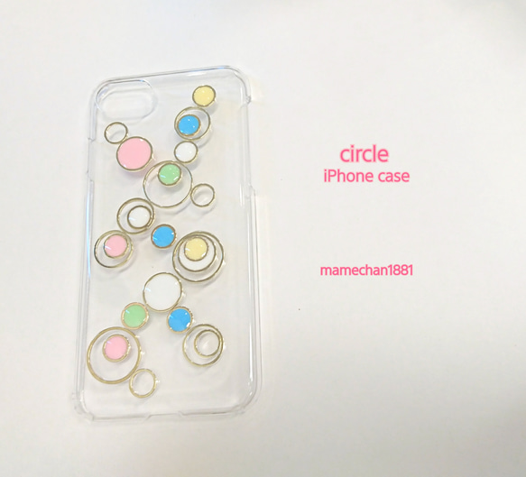 ●circle●iPhone  case● 1枚目の画像