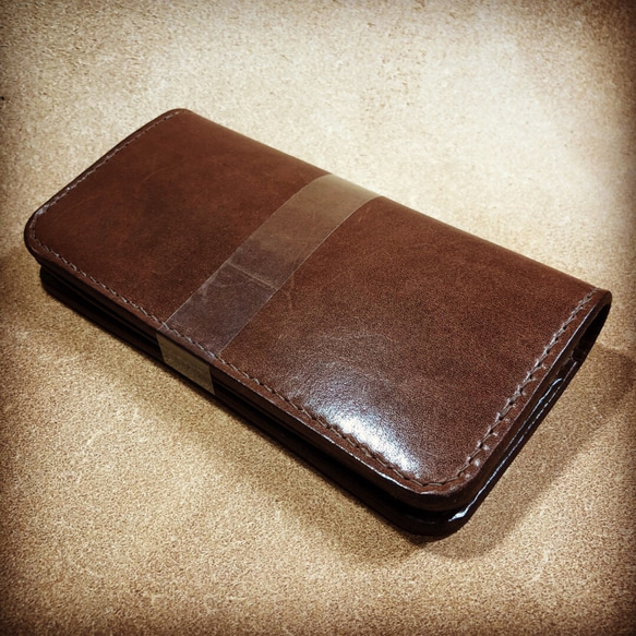 フルオーダー】ヌメ革ウォレット 【長財布 サドルレザー 栃木レザー