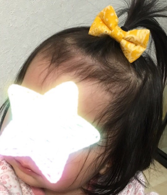 バンダナ柄のヘアゴム（大）☆2個セット 5枚目の画像