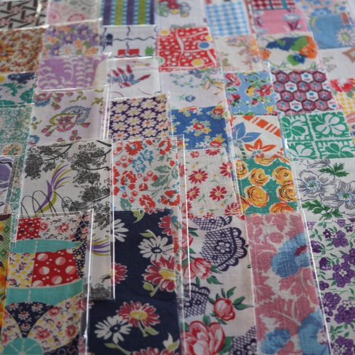 ﾌｨｰﾄﾞｻｯｸ 15ｾﾝﾁ×15ｾﾝﾁ 全柄違い100枚ｾｯﾄ /172 生地 anciente / ｱﾝｼｬﾝﾃ