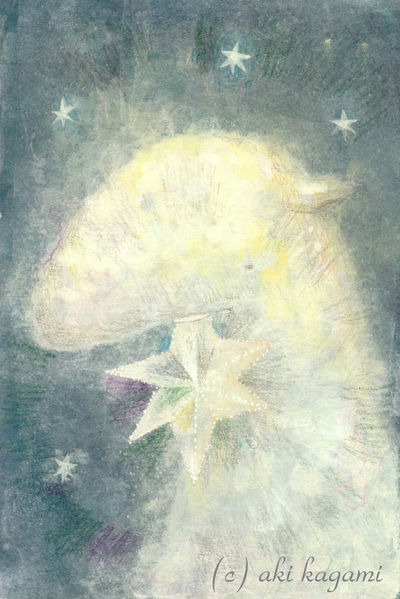 原画 「繭星」 絵画 鏡 安希 通販｜Creema(クリーマ) 1804029