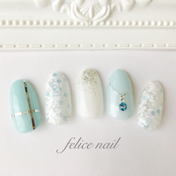 jewelry nail bluestone ネイルチップ（つけ爪） felice nail 通販