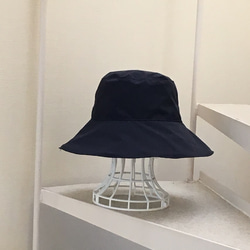 【受注製作】リバティ 晴雨兼用帽子 リバーシブルレインハット 58cm〜65cmまで 2枚目の画像