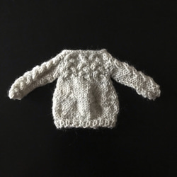 【送料無料】編み込みセーター ネオブライス〈ヘザーグレー〉 2枚目の画像