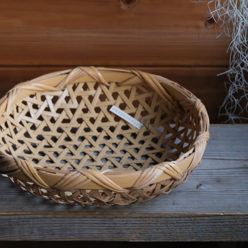 【竹細工】たか　鉄線編みざる 脚付鉄線編ざる 小 Ф21 | ハモニ