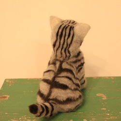 羊毛フェルト 猫 サバトラ 子猫ちゃん 4枚目の画像