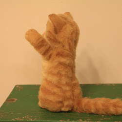 羊毛フェルト 猫 茶トラ 子猫ちゃん 3枚目の画像
