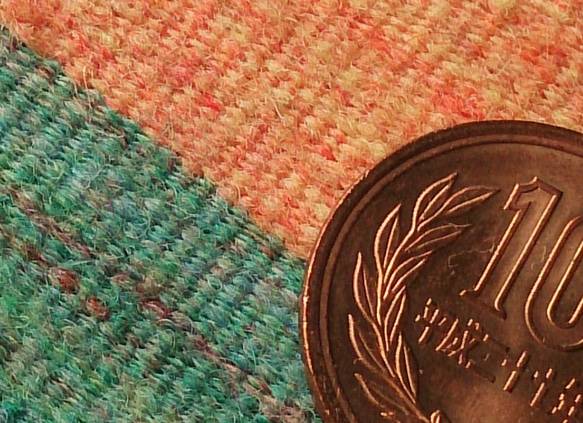 ミニチュア・手紡ぎ糸の手織りマット 5枚目の画像