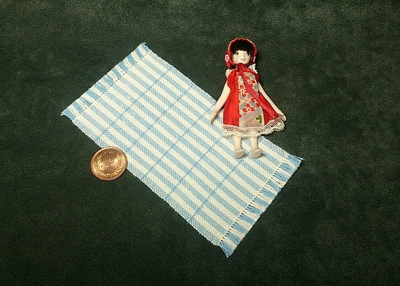 ミニチュア・手織りマット~綿~ 3枚目の画像
