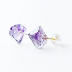 寶石耳環/紫水晶 第2張的照片