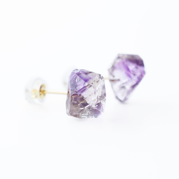 寶石耳環/紫水晶 第4張的照片