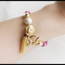 FRANCE vintage code ”MARINE” bracelet 3枚目の画像