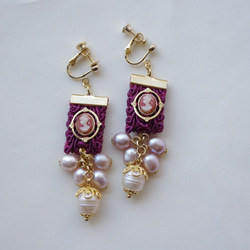 Lady.dress-up earring　（Cranberry） 1枚目の画像