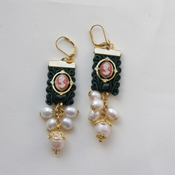 Lady.dress-up earring　（Green） 1枚目の画像