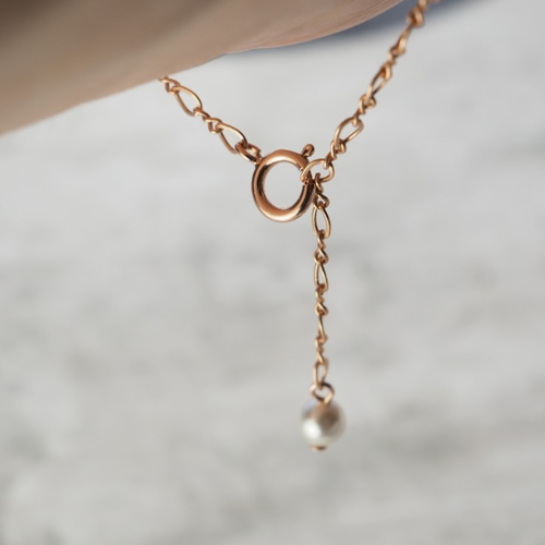 サイズが自由に変えられる・長さが選べるチェーンアンクレット 調整