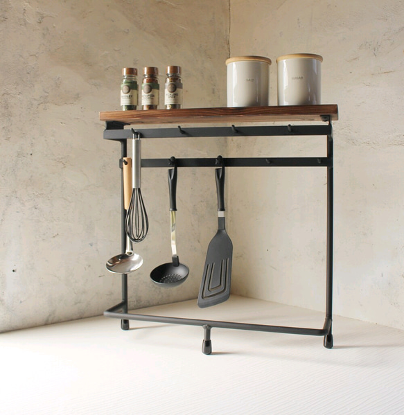 アイアンキッチン小物掛け・スパイスラック・調味料棚 - 毎日更新 