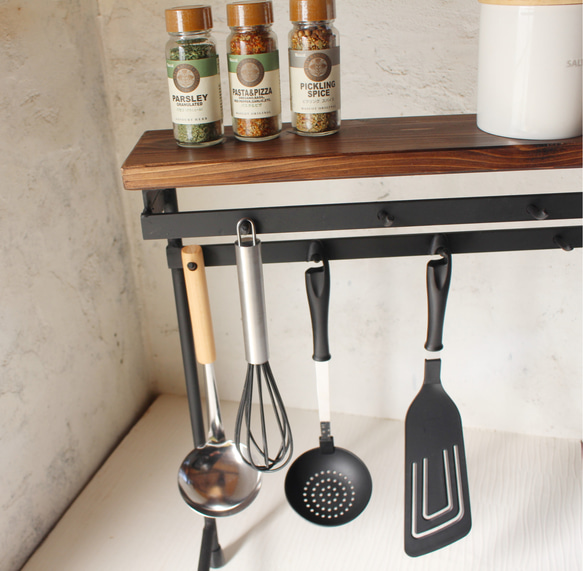 アイアンキッチン小物掛け・スパイスラック・調味料棚 - 毎日更新 