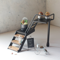 アイアン階段飾り棚 棚・シェルフ・ラック ブルメイド 通販 12965954