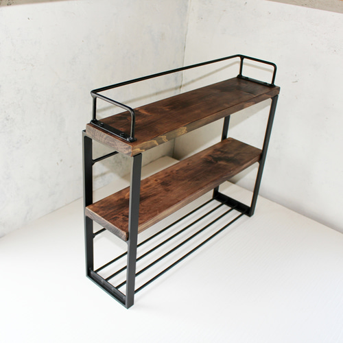 アイアンキッチンスパイスラックラック【送料無料】 棚・シェルフ