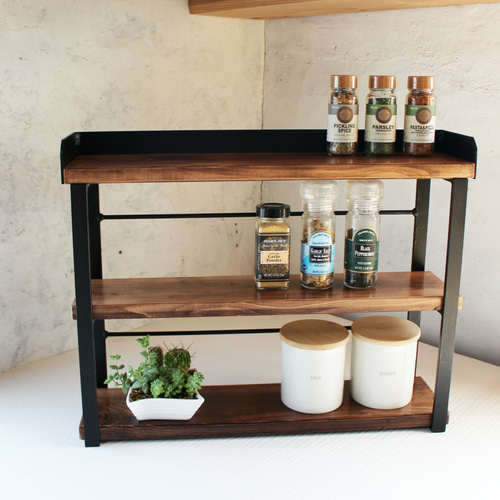 アイアンスパイスラック　ハンドメイド アイアンスパイスラック キッチンラック ハンドメイド その他