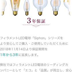 EDISON (エジソン)　LED電球　3年保証 3枚目の画像