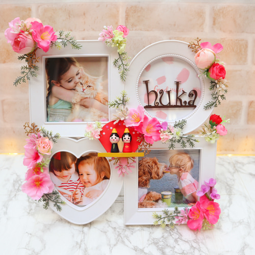 雛飾り 雛人形 ひなまつり 初節句 フォトフレーム フォトフレーム