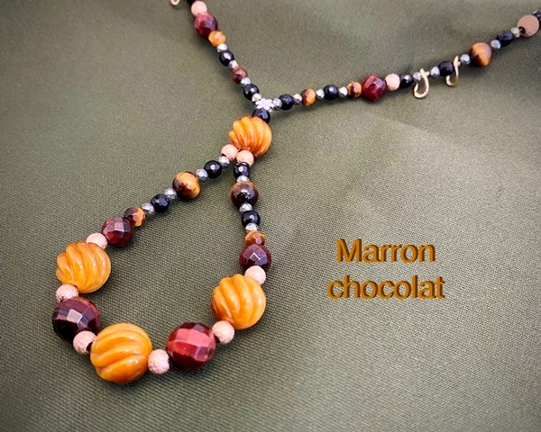 Marron chocolat（マロンショコラ）天然石 ネックレス・ペンダント