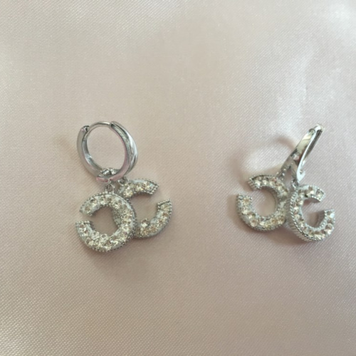 ♡シャネル風 CCピアス♡ ピアス(フープ) latiara 通販 ♡シャネル風 CCピアス♡ ピアス(フープ) latiara 通販