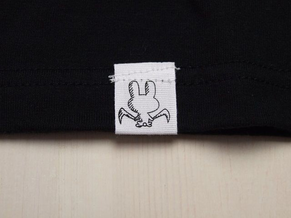 ヘルプ猫半袖Tシャツ/ねこT　　黒S 4枚目の画像