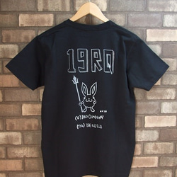 デビルウサギ半袖Tシャツ　メンズ・兎Tシャツ 　黒L 3枚目の画像